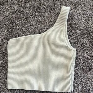 Aritzia babaton sculpt knit one shoulder tank